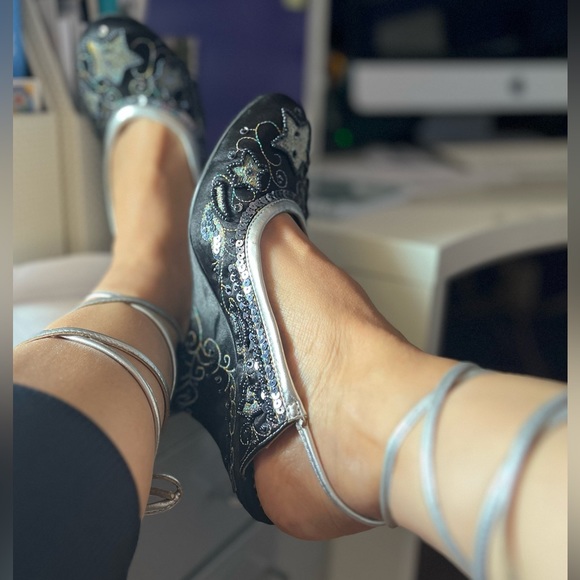 Naughty Monkey beaded shoes size 6 - Picture 9 of 9